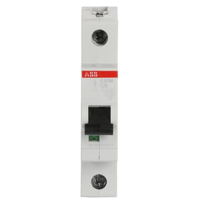 ABB Miniature Circuit Breaker รุ่น S201M-C6 ขนาด 1 โพล 6 แอมป์ 10kA