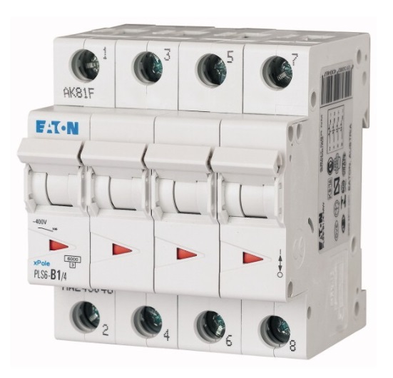 เซอร์กิตเบรกเกอร์ขนาดเล็ก (Miniature Circuit Breaker) Eaton รุ่น PLS6-C2