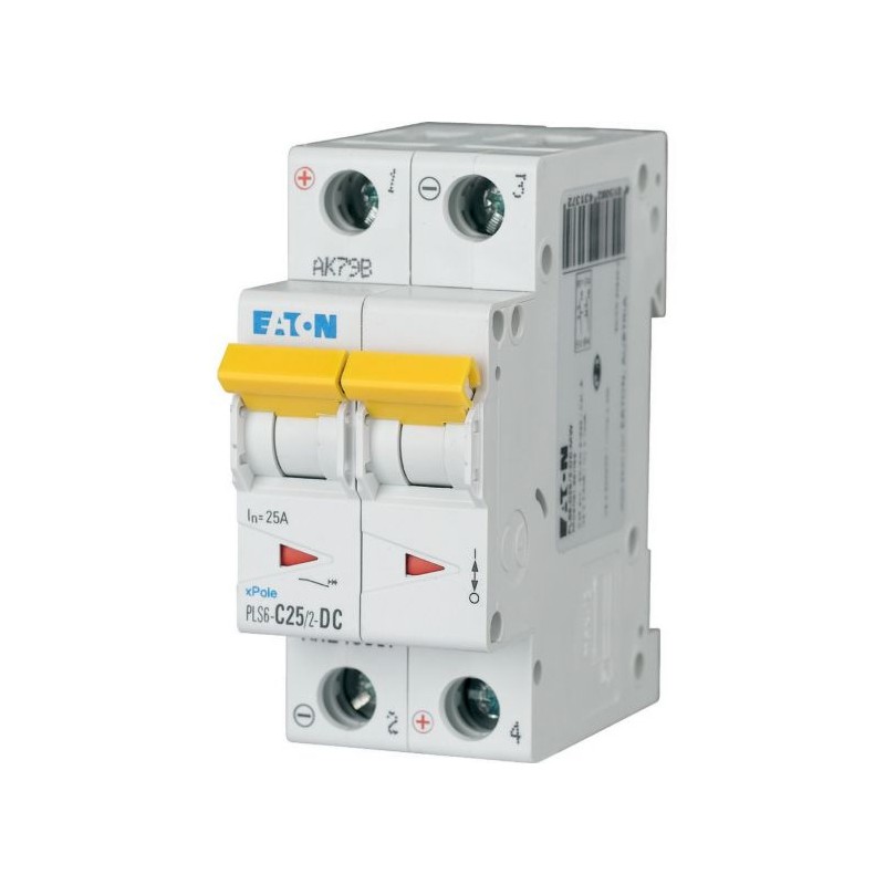 EATON Miniature Circuit Breaker 2P 25A # PLS6-C25/2