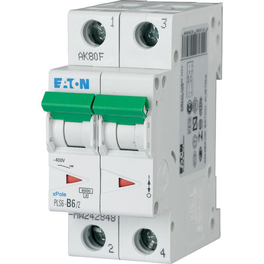 EATON Miniature Circuit Breaker 1P 6A # PLS6-C6
