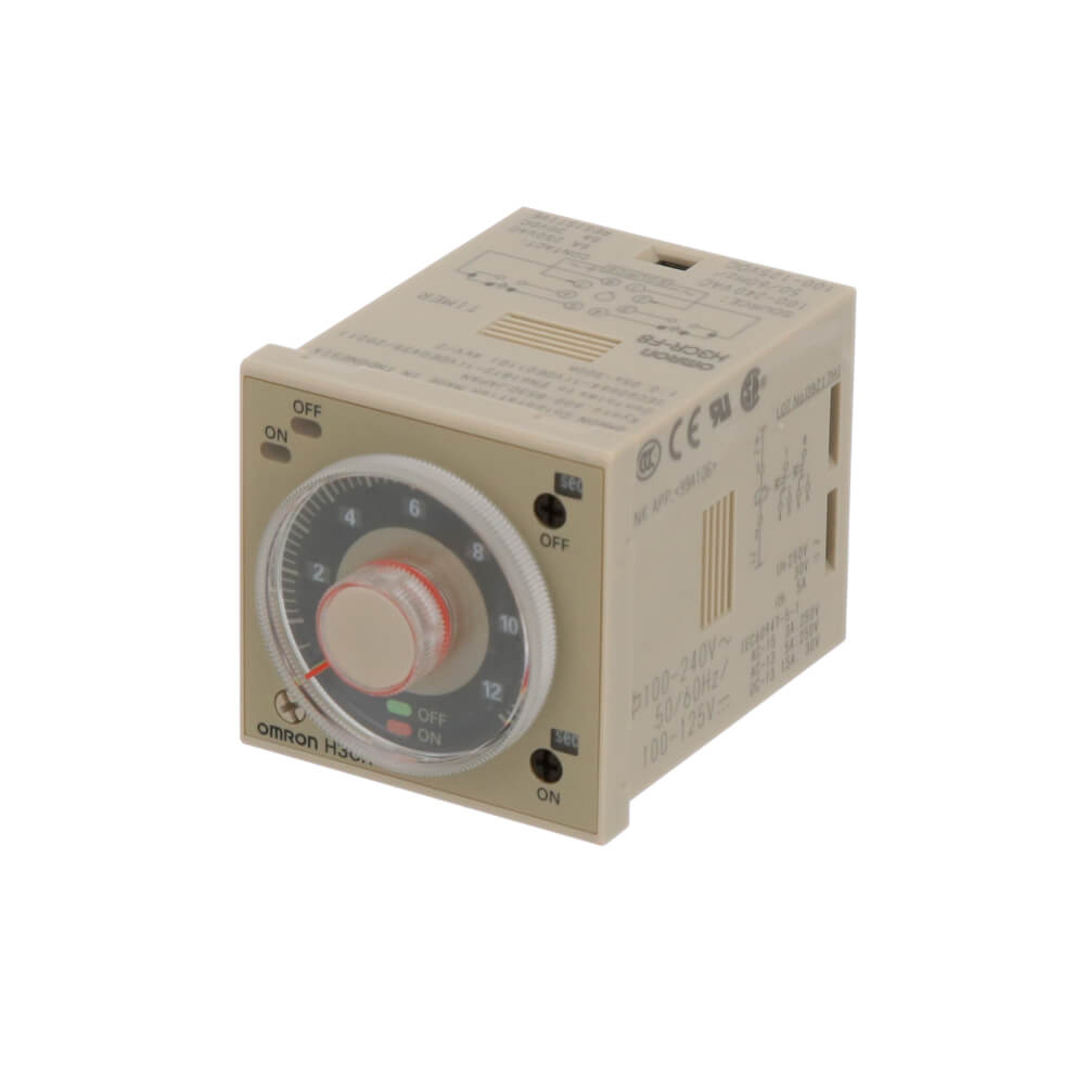 ทวินไทม์เมอร์ OMRON รุ่น H3CR-F8 แรงดันไฟฟ้า 100-240VAC