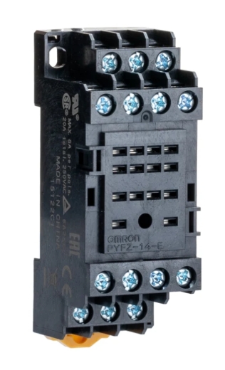 OMRON PYFZ-14-E ซ็อกเก็ตรีเลย์ 14 ขา รองรับรีเลย์รุ่น MY4