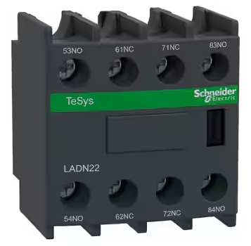 Schneider LADN22 | คอนแทคเสริม 2NO+2NC สำหรับคอนแทคเตอร์ TeSys D