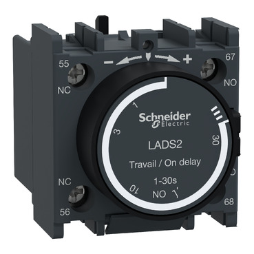 Schneider LADS2 | ไทม์เมอร์ดีเลย์ 1NO+1NC สำหรับคอนแทคเตอร์ TeSys D