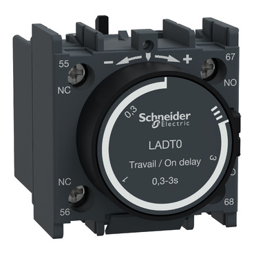 Schneider LADT0 | ไทม์เมอร์ดีเลย์ 1NO + 1NC ช่วงเวลา 0.3-3 วินาที