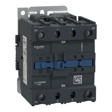 Schneider LC1-D65008M7 | คอนแทคเตอร์ 80A คอยล์ 220V AC สำหรับโหลดรีซิสทีฟ