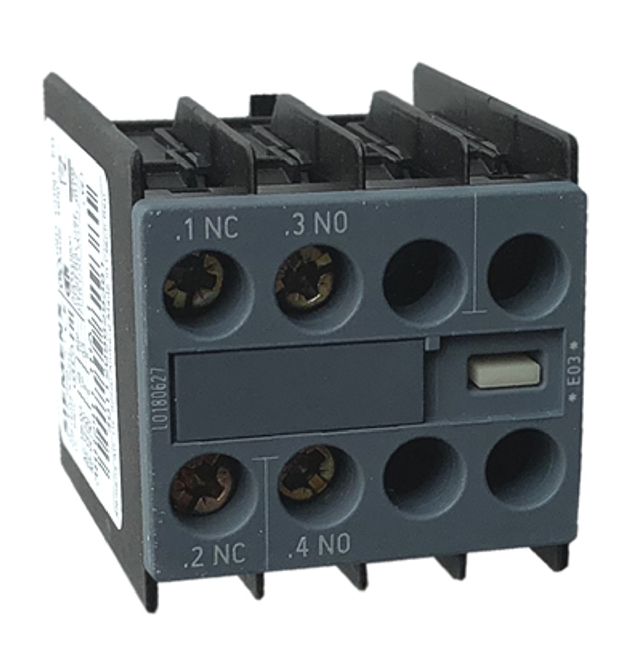 SIEMENS 3RH2911-1HA11 บล็อกหน้าสัมผัสเสริม 1NO/1NC สำหรับคอนแทคเตอร์
