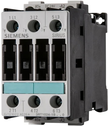 SIEMENS 3RT1024-1BB40 คอนแทคเตอร์ 3 เฟส, 24V DC, 7A, ขนาด S0
