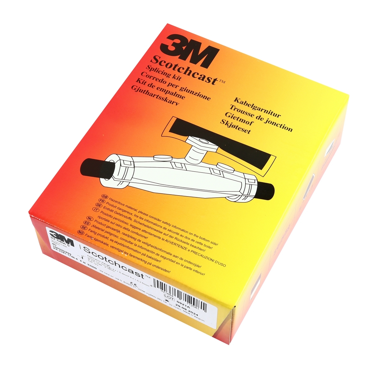 3M ชุดเรซินต่อสายไฟ รุ่น 92-NBA0 | Scotchcast™ Resin Joint Kit – สำหรับงานต่อสายไฟแรงต่ำ