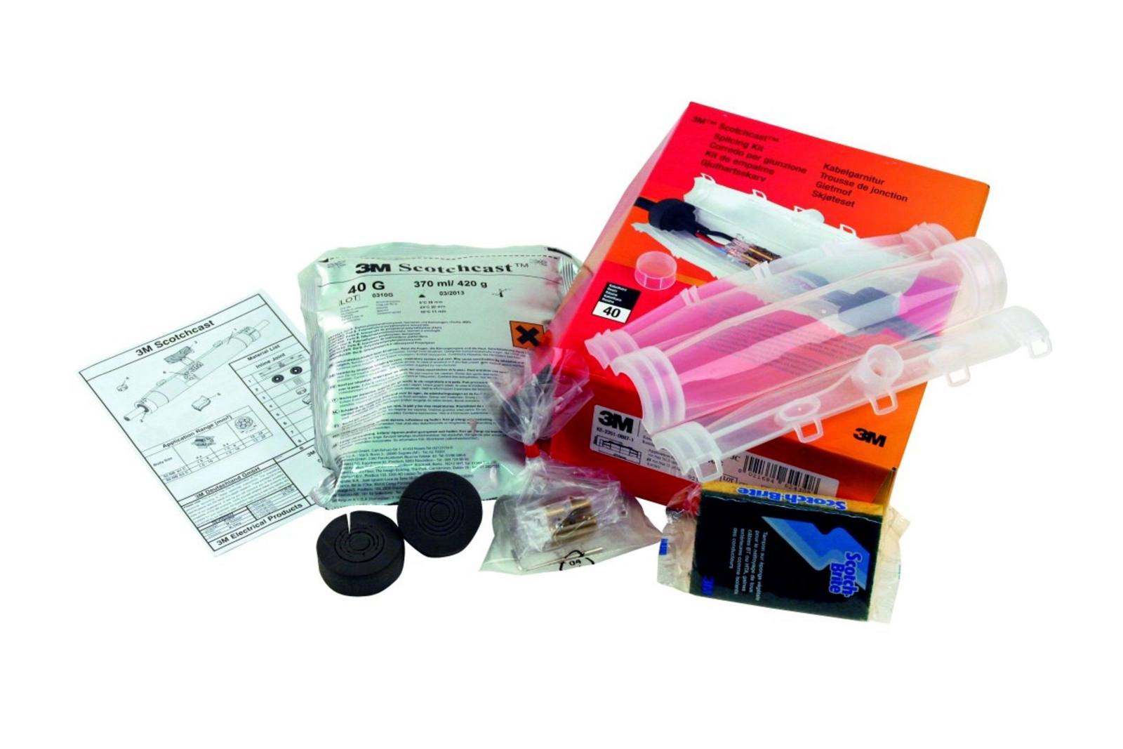 3M ชุดเรซินต่อสายไฟ รุ่น 92-NBA5 | Scotchcast™ Resin Joint Kit – สำหรับงานต่อสายไฟแรงต่ำ