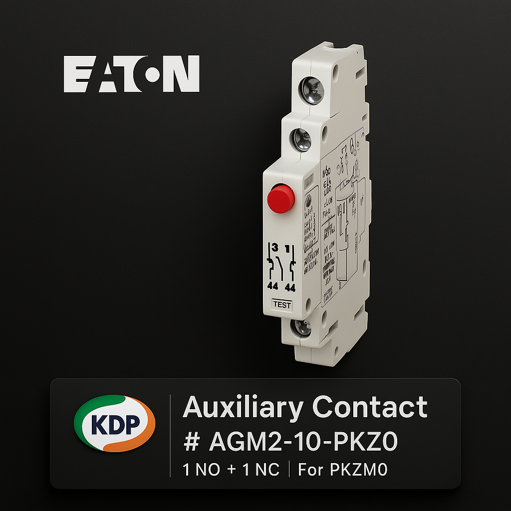 สวิตช์เสริม (Auxiliary Switch) Eaton สำหรับ PKZM 1N/O รุ่น AGM2-10-PKZ0