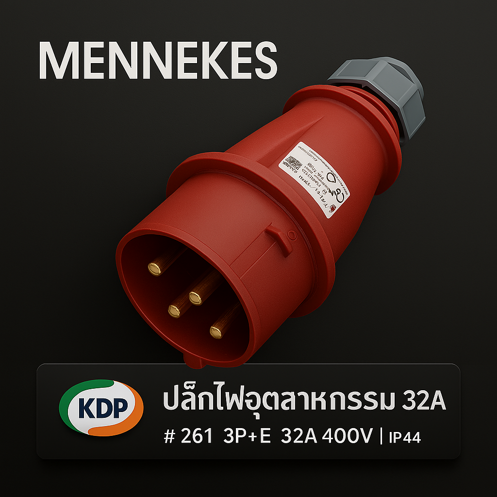MENNEKES 261 ปลั๊กไฟฟ้าอุตสาหกรรม 3P+E 32A 400V IP44 (AM-TOP®)
