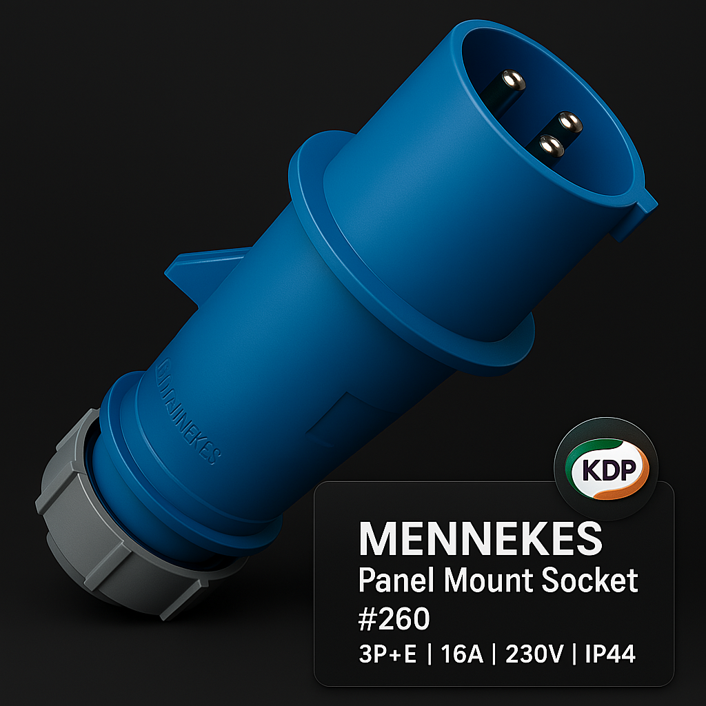MENNEKES 260 ปลั๊กไฟฟ้าอุตสาหกรรม 2P+E 32A 230V IP44 (AM-TOP)