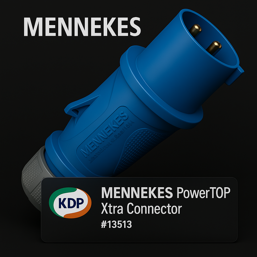 MENNEKES 13513 ปลั๊กไฟฟ้าอุตสาหกรรม 2P+E 32A 230V IP54 (PowerTOP Xtra)