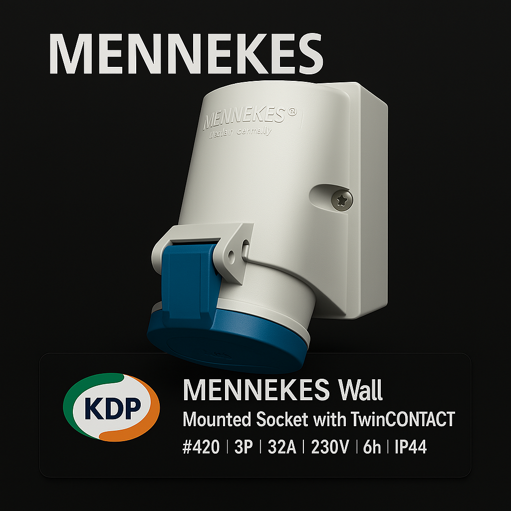 MENNEKES 420 เต้ารับติดผนัง 2P+E 32A 230V IP44 (TwinCONTACT)