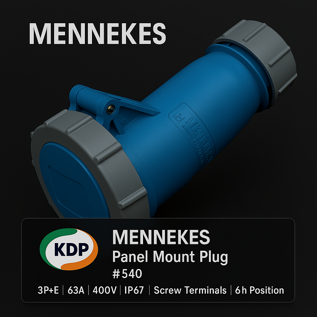 MENNEKES 540 ขั้วต่อไฟฟ้าอุตสาหกรรม 2P+E 16A 230V IP67 (AM-TOP)