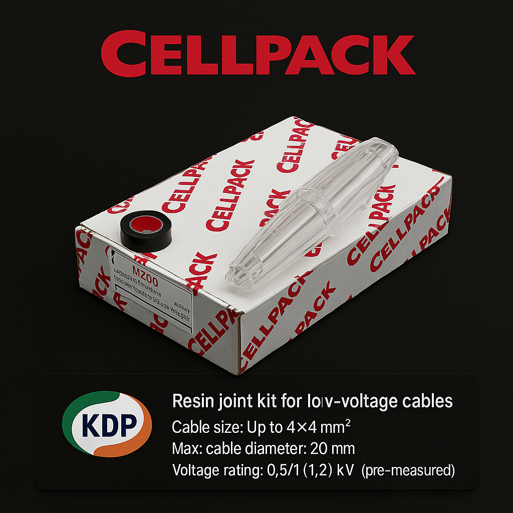CELLPAK ชุดต่อสายควบคุมและสัญญาณ รุ่น MZ00 | Scotchcast™ Resin Cable Joint Kit สำหรับเชื่อมต่อสายควบคุมและสัญญาณ