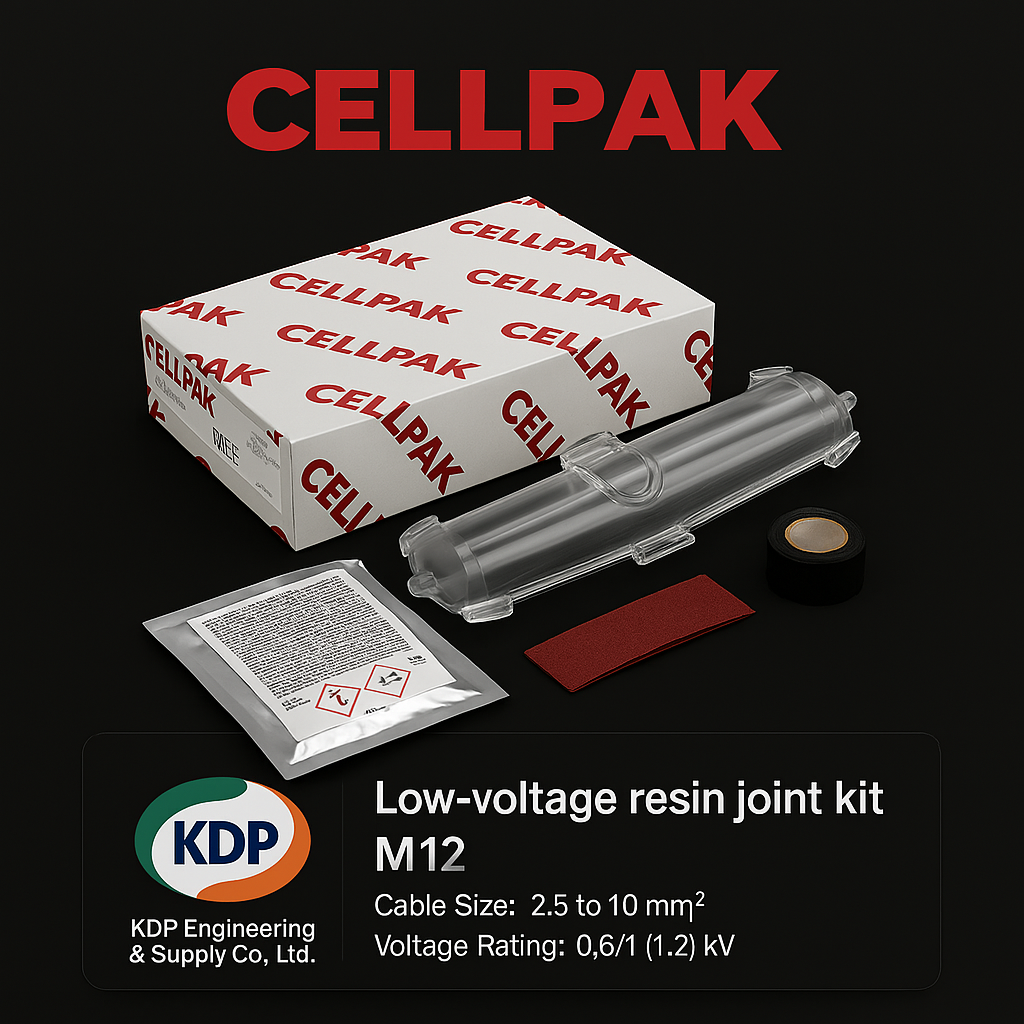 CELLPAK ชุดต่อสายไฟแรงต่ำ รุ่น M12 | Scotchcast™ Resin Cable Joint Kit สำหรับเชื่อมต่อสายไฟแบบกันน้ำ