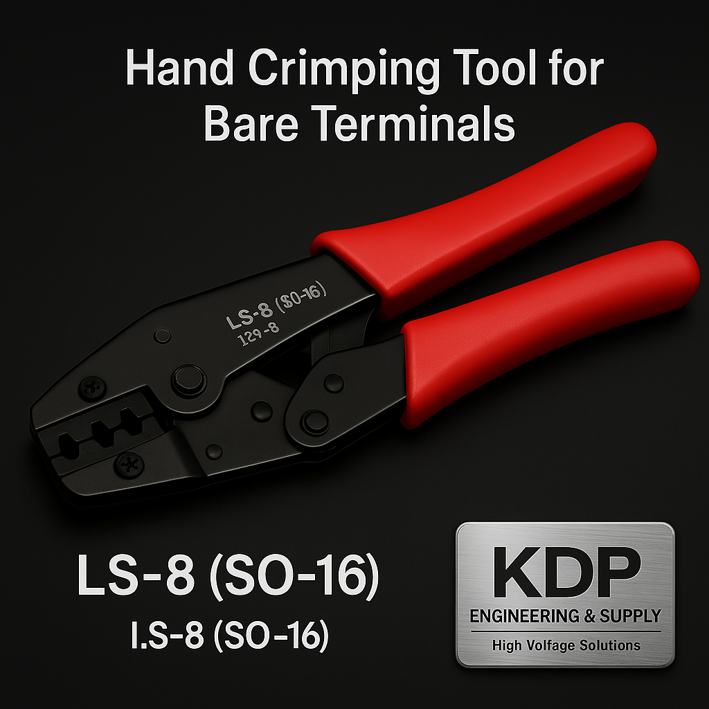 คีมย้ำหางปลาเปลือย KDP รุ่น LS-8 (SO-16) | Hand Crimping Tool for Bare Terminals 1.25–8 mm²